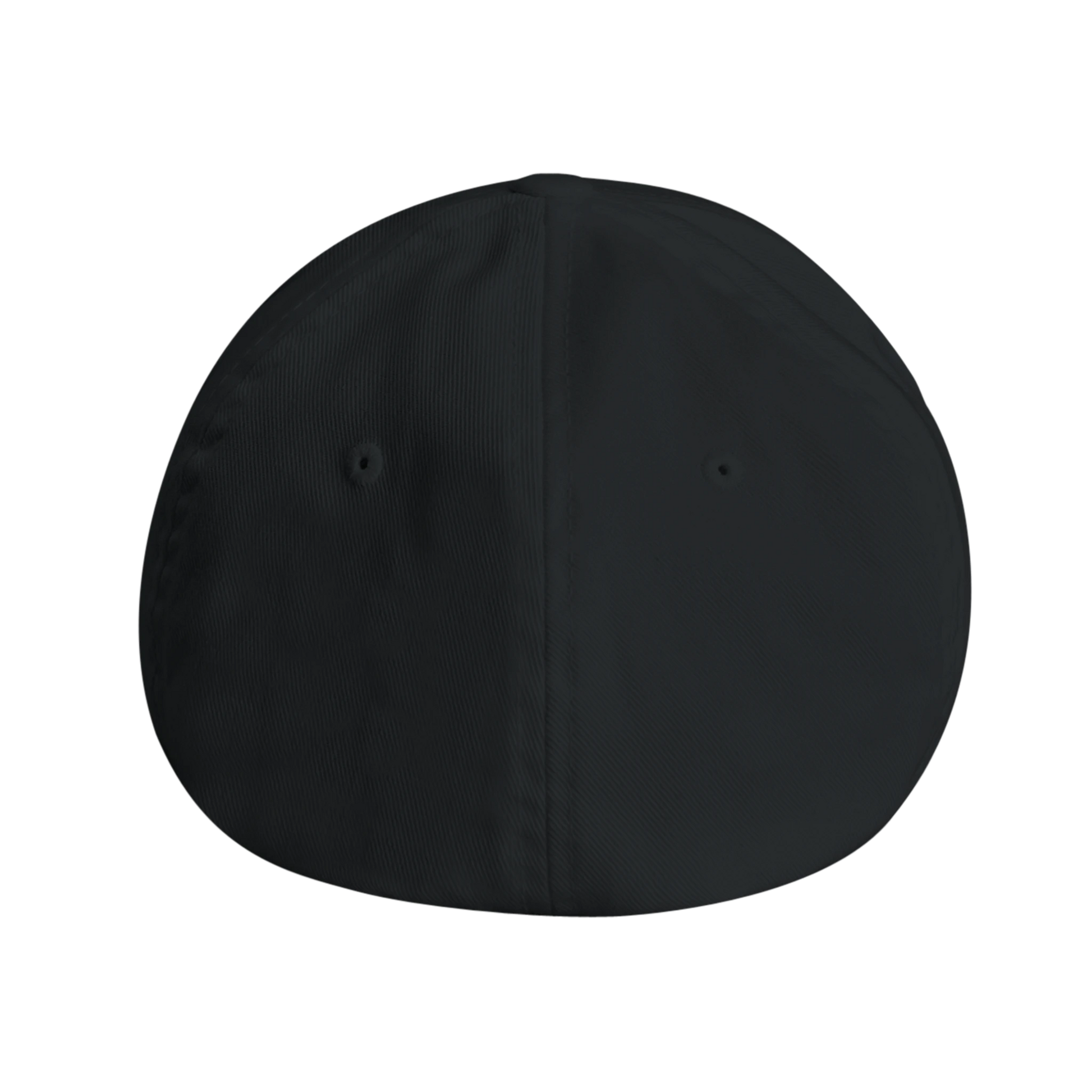 Back view of plain black cap with no visible logos or text — showcasing clean design, reinforced stitching, and minimalist aesthetic for silent statement wear.