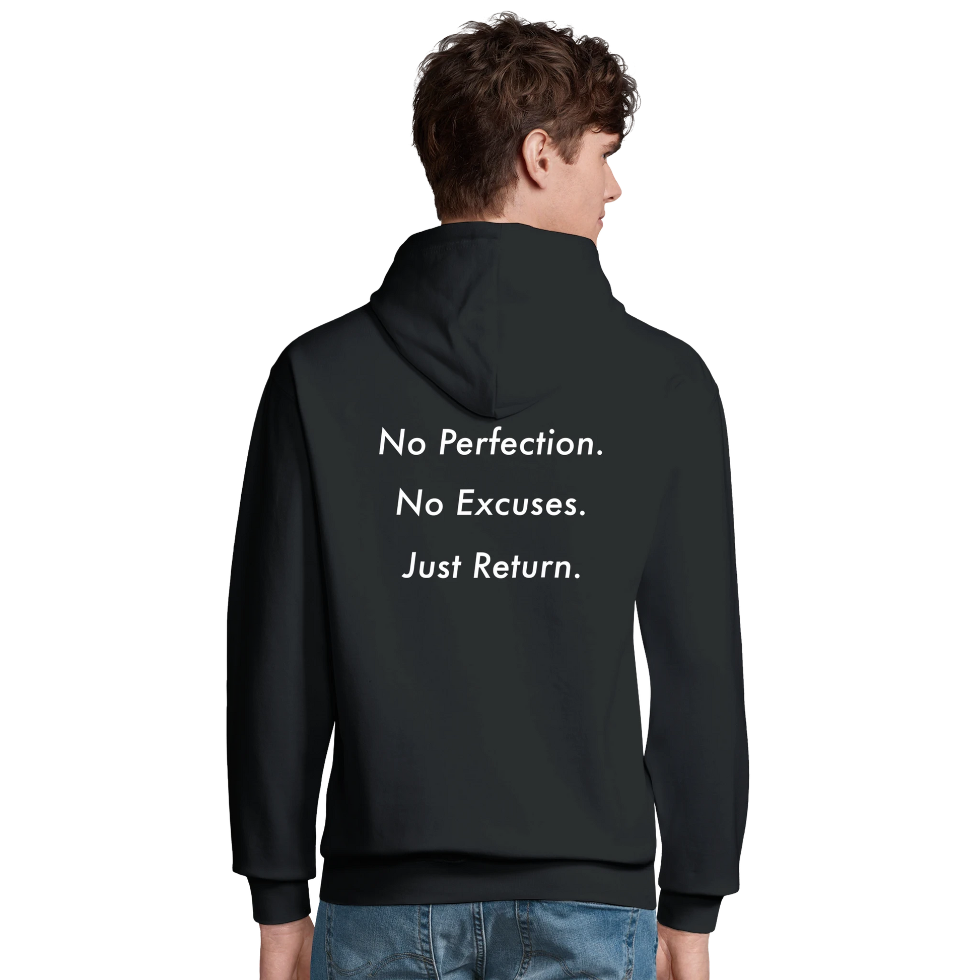 DL-Mockup No Perfection. No Excuses. Just Return.