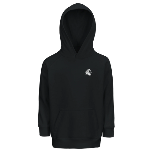 Black kids hoodie with lion print over the chest – loaded with quiet strength and spiritual warmth