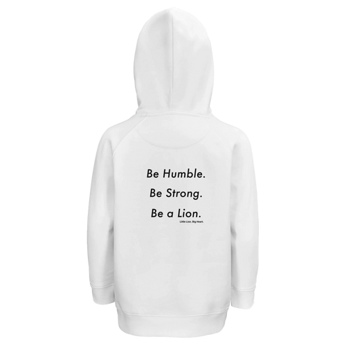 Back print Be Humble. Be Strong. Be a Lion. – loaded with the values that shape a future lion
