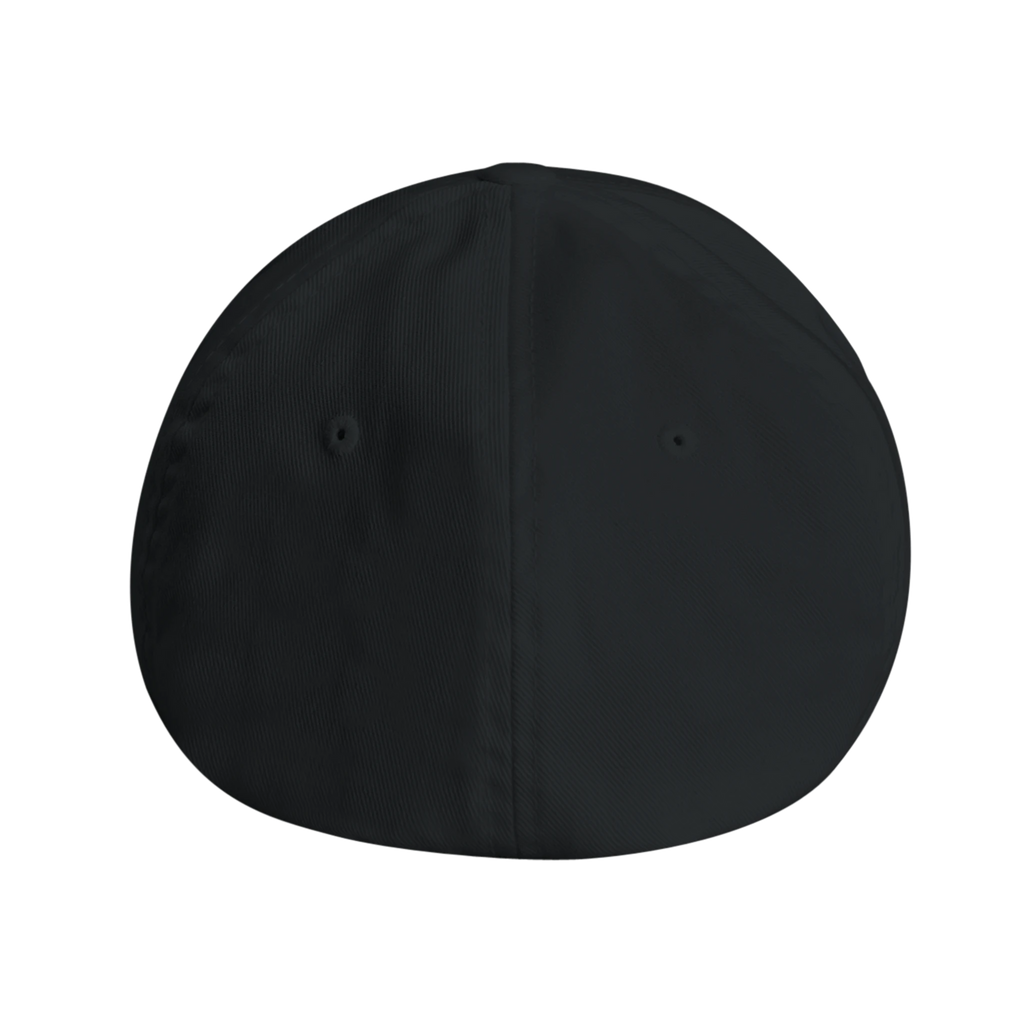 Back view of plain black cap with no visible logos or text — showcasing clean design, reinforced stitching, and minimalist aesthetic for silent statement wear.