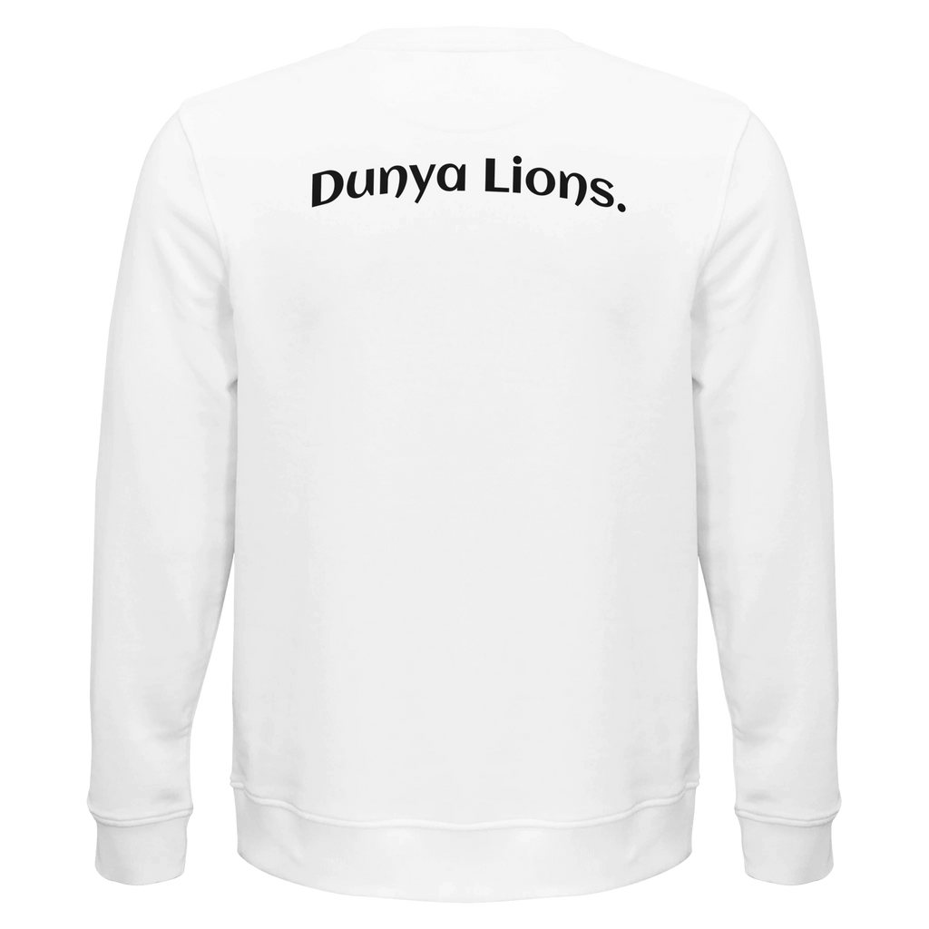 Dunya Lions sweatshirt lions essentials with print dunya lions back view