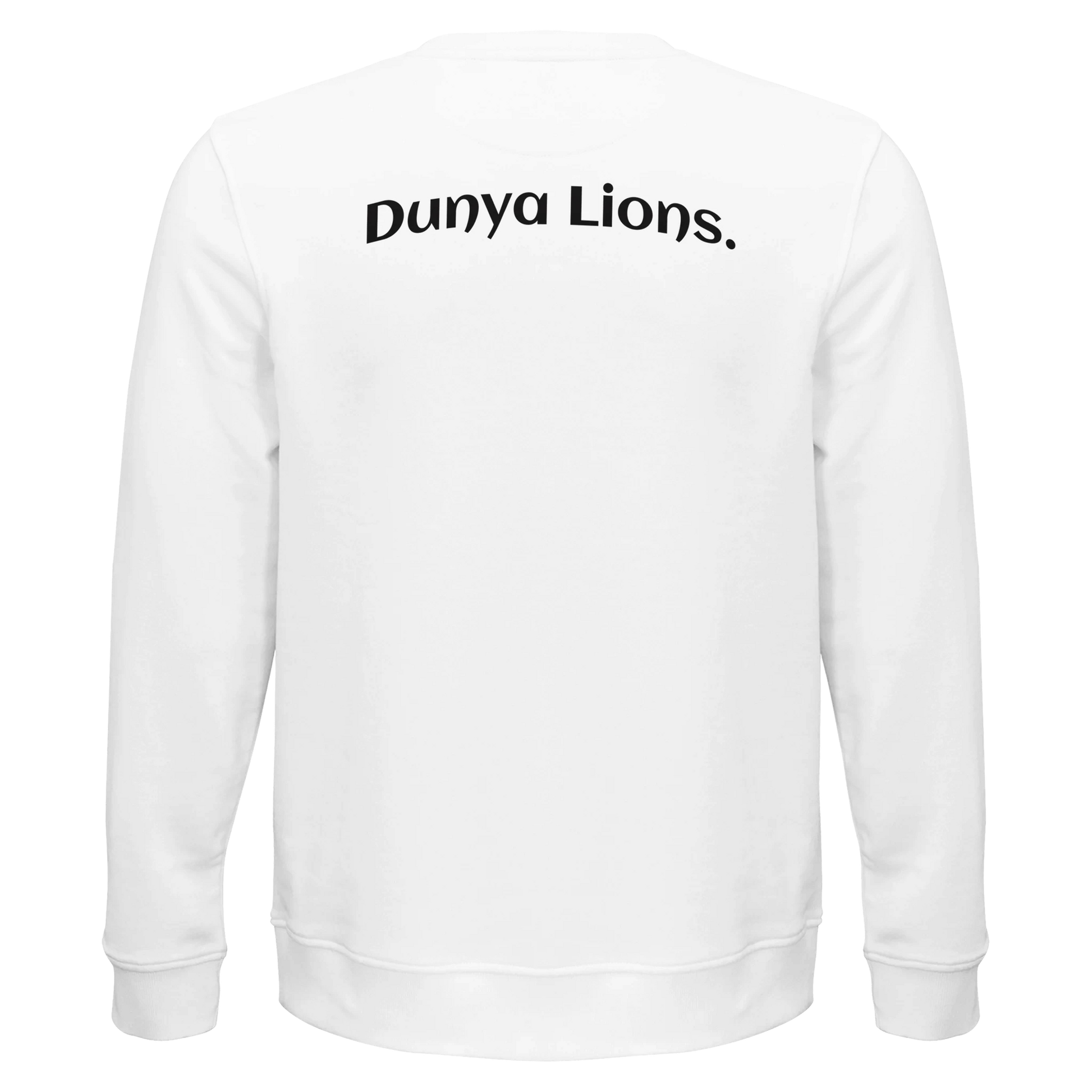 Dunya Lions sweatshirt lions essentials with print dunya lions back view